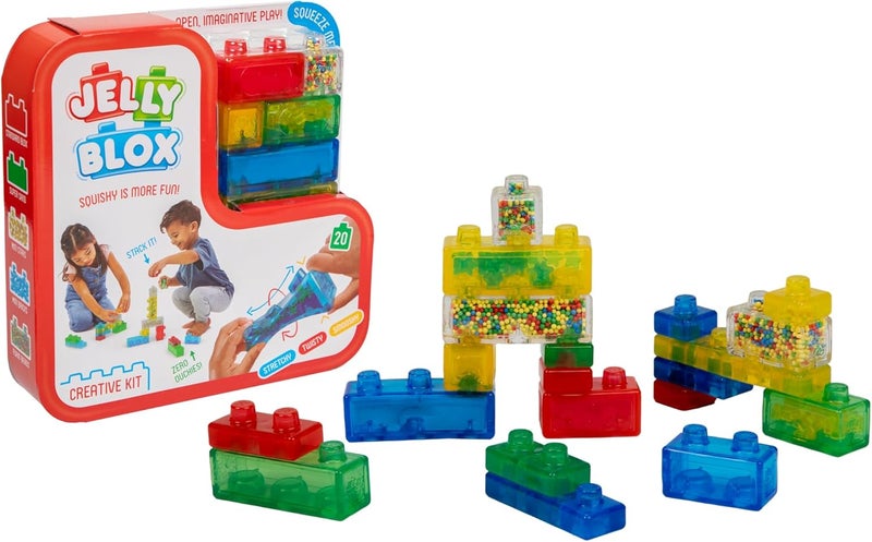 Jelly Blox - Creative Kit | Squishy Is More Fun! | Unique Squishy Building System | For Ouch-Free, Open, Imaginative Play | For Boys And Girls Ages 2+ - Image 3